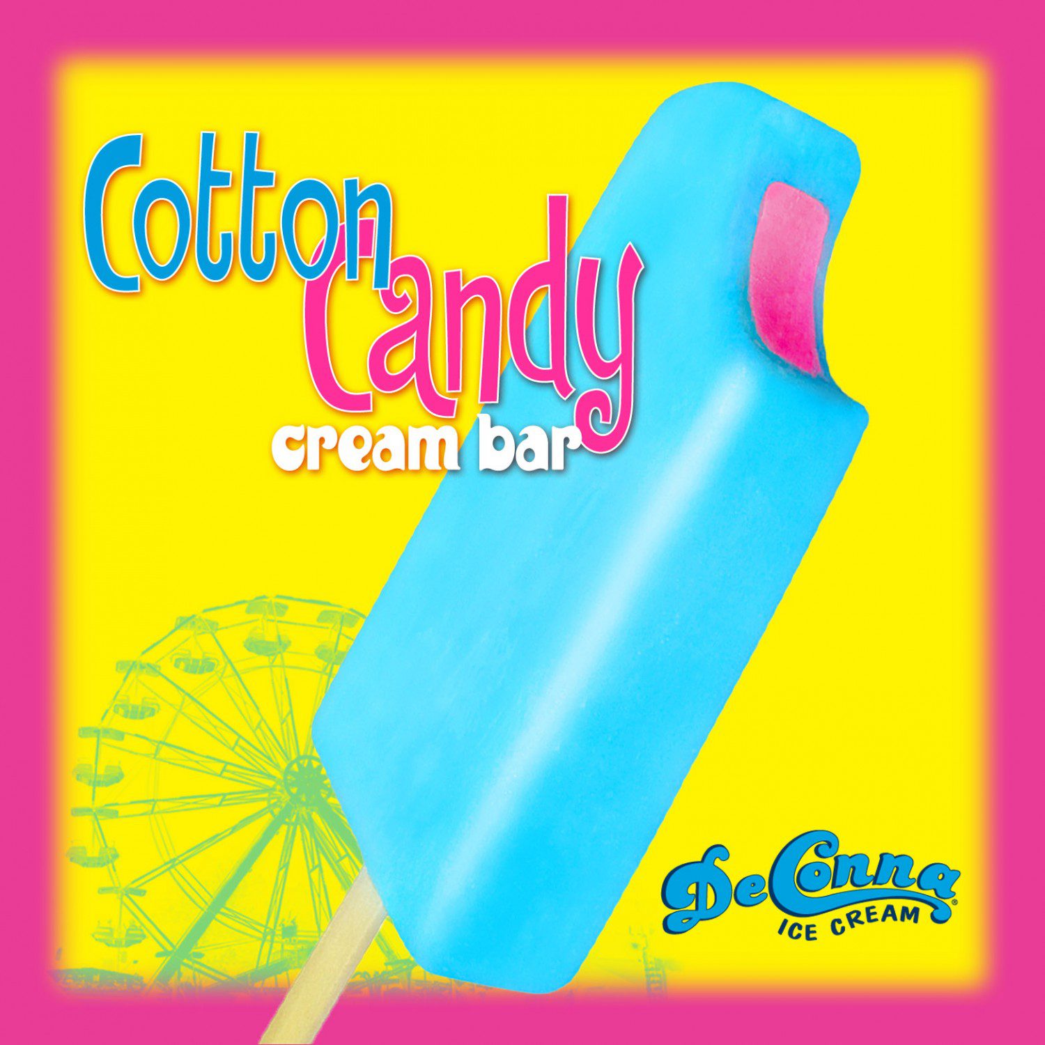 Cotton Candy Ice Cream Bar from DeConna [Buy in Bulk]